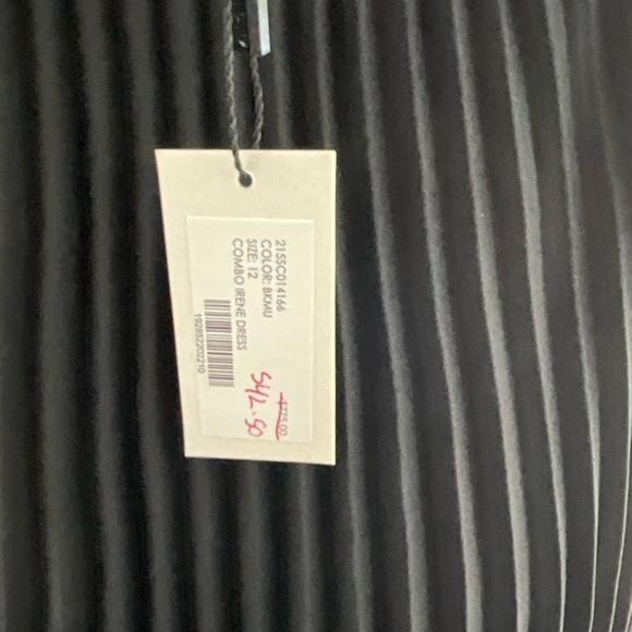 Milly Asymmetrical Black and Pink Cocktail Dress - Sz 12 - NWT - Picture 4 of 6